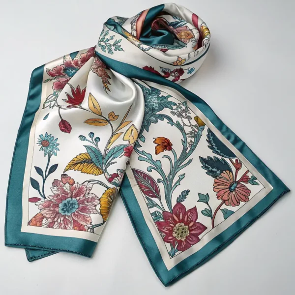 Bufanda verde sencilla